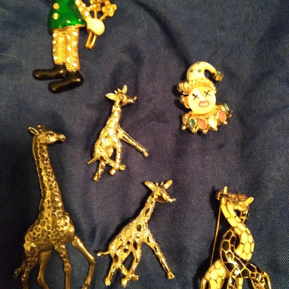 Bundle of brooches or pins/earrings